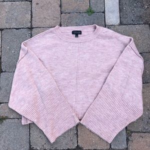Topshop Pink Wide Arm Sweater